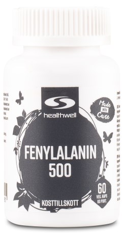 Pienoiskuva Healthwell Fenylalaniini 500, 60 kapselia