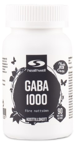 Pienoiskuva Healthwell GABA 1000, 90 tablettia