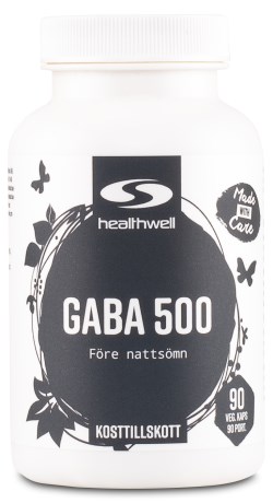 Pienoiskuva Healthwell GABA 500, 90 kapselia
