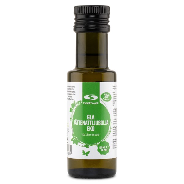 Healthwell GLA Helokkiöljy Luomu, 100 ml