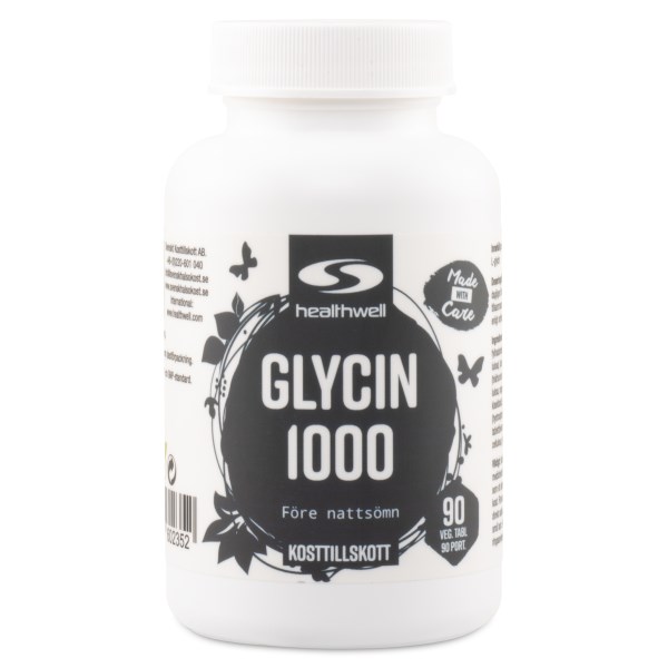 Healthwell Glycin 1000, 90 tablettia