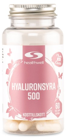 Pienoiskuva Healthwell Hyaluronihappo 500, 60 kapselia