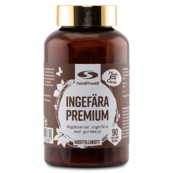 Healthwell Inkivääri Premium, 90 kapselia
