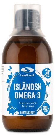 Pienoiskuva Healthwell Islantilainen Omega-3 , 300 ml