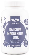 Pienoiskuva Healthwell Kalsium, Magnesium, Sinkki, 90 tablettia