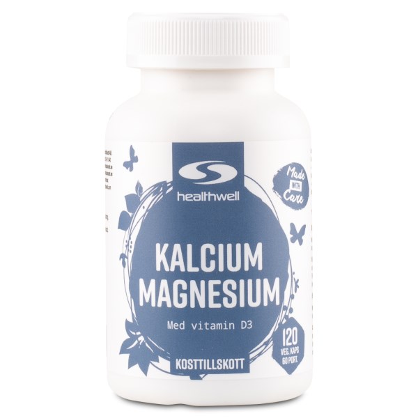 Healthwell Kalsium Magnesium , 120 kapselia