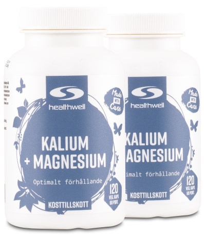 Pienoiskuva Healthwell Kalium+Magnesium, 240 kapselia