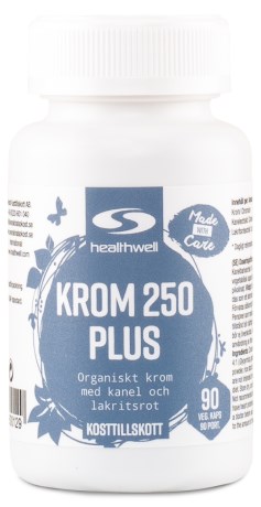 Pienoiskuva Healthwell Kromi 250 Plus, 90 kapselia