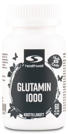Pienoiskuva Healthwell L-Glutamiini 1000, 60 tablettia