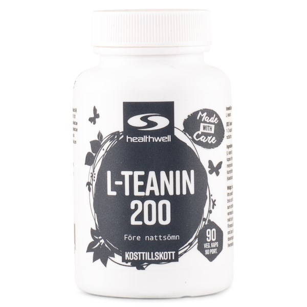 Healthwell L-teaniini 200, 90 kapselia
