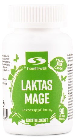 Pienoiskuva Healthwell Laktaasi Vatsa, 90 tablettia