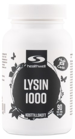 Pienoiskuva Healthwell Lysiini 1000, 90 tablettia