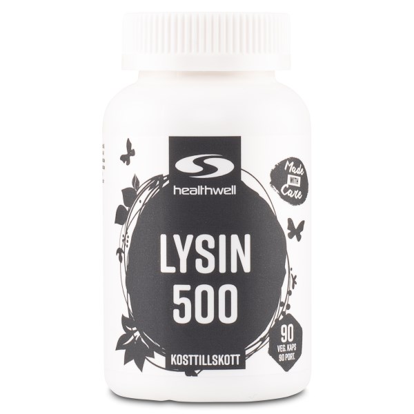 Healthwell Lysiini 500, 90 kapselia