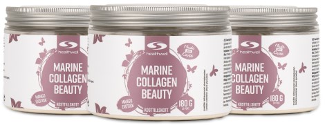 Pienoiskuva Healthwell Marine Collagen Beauty, Eksoottinen Mango, 540 g