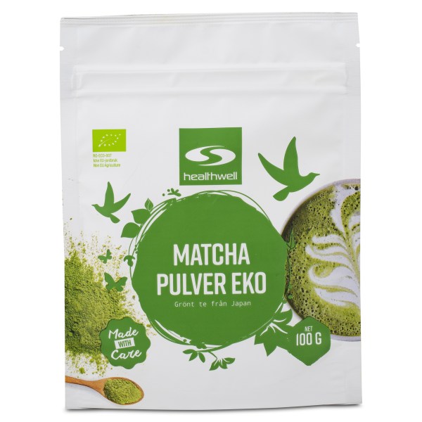 Healthwell Matcha-jauhe Luomu, 100 g