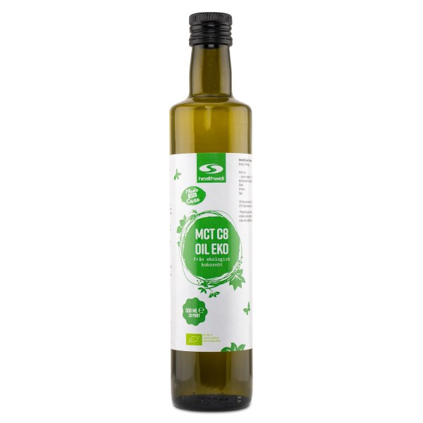 Healthwell MCT C8-öljy Luomu, 500 ml