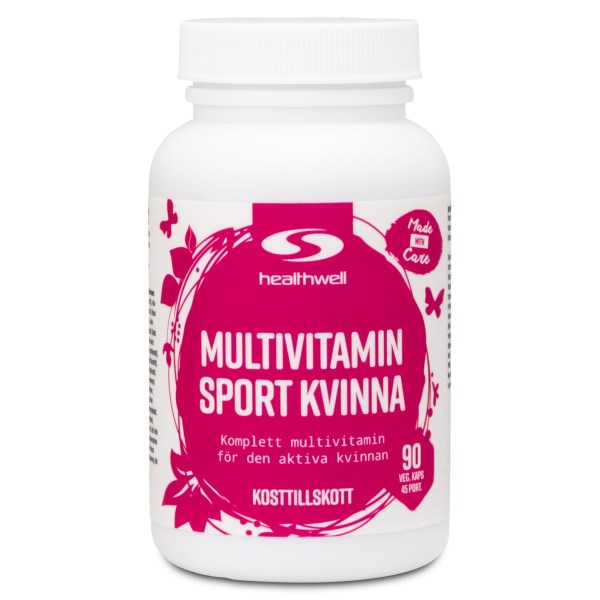 Healthwell Naisten Urheilumonivitamiini, 90 kapselia