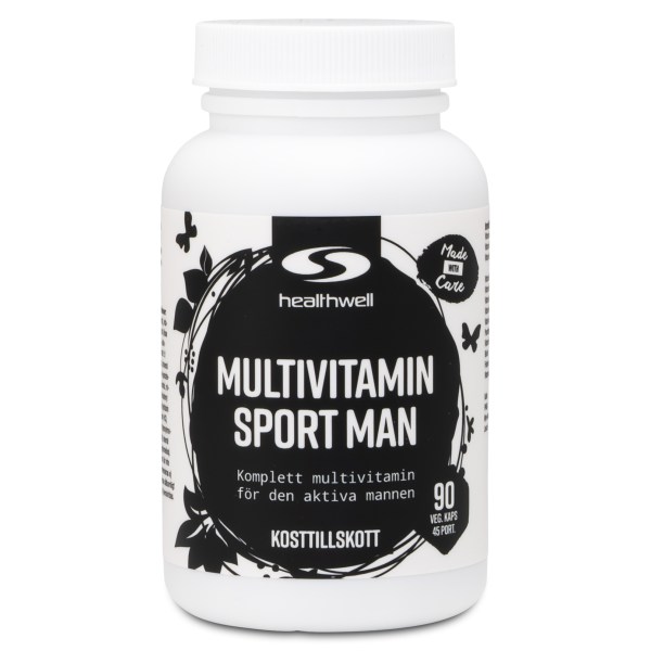 Healthwell Monivitamiini Urheilu Mies, 90 kapselia