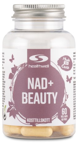 Pienoiskuva Healthwell NAD+ NAC+ Q10 Beauty, 60 kapselia