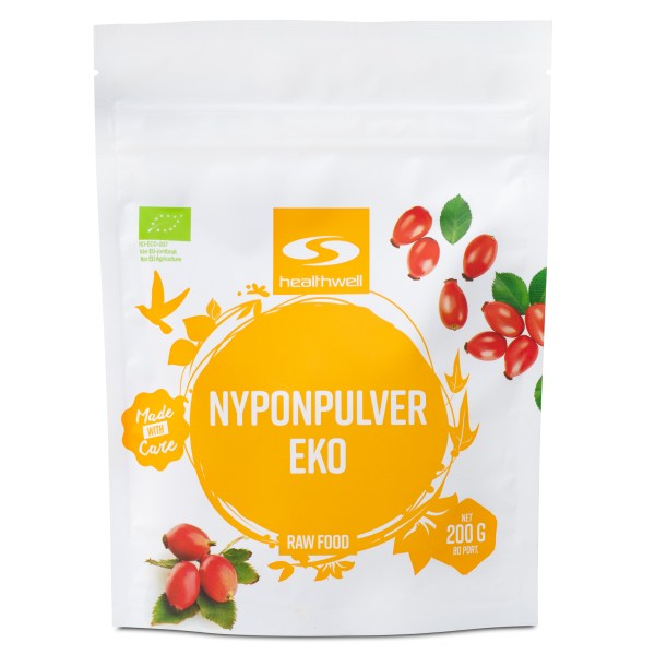 Healthwell Ruusunmarjajauhe Luomu, 200 g