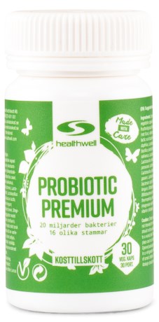 Pienoiskuva Healthwell Probiotic Premium Maitohappobakteeri, 30 kapselia