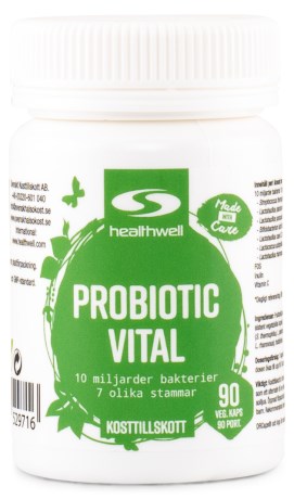 Pienoiskuva Healthwell Probiotic Vital Maitohappobakteerit, 90 kapselia