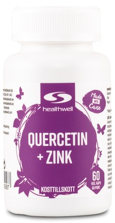 Pienoiskuva Healthwell Quercetin+Zink, 60 kapselia