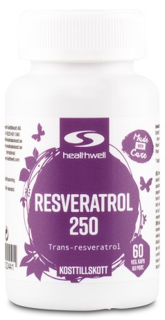 Pienoiskuva Healthwell Resveratrol 250, 60 kapselia