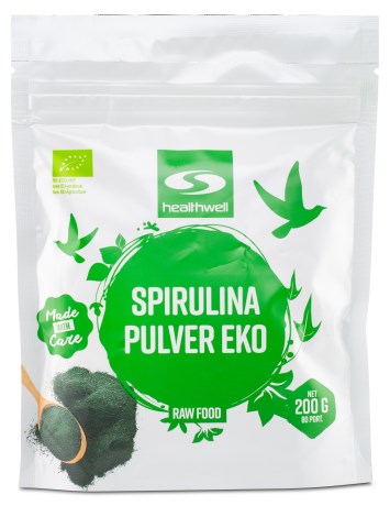 Pienoiskuva Healthwell Spirulina Jauhe Luomu, 200 g