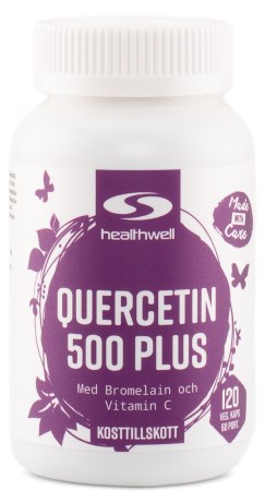 Pienoiskuva Healthwell Quercetin 500 Plus, 120 kapselia