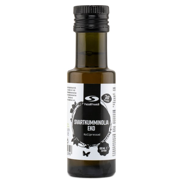 Healthwell Mustakuminaöljy Luomu, 100 ml
