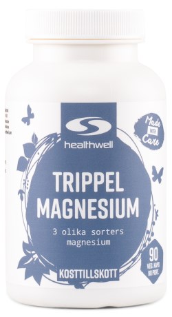 Pienoiskuva Healthwell Kolmoismagnesium, 90 kapselia