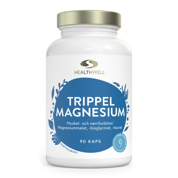 Healthwell Tripla Magnesium, 90 kapselia
