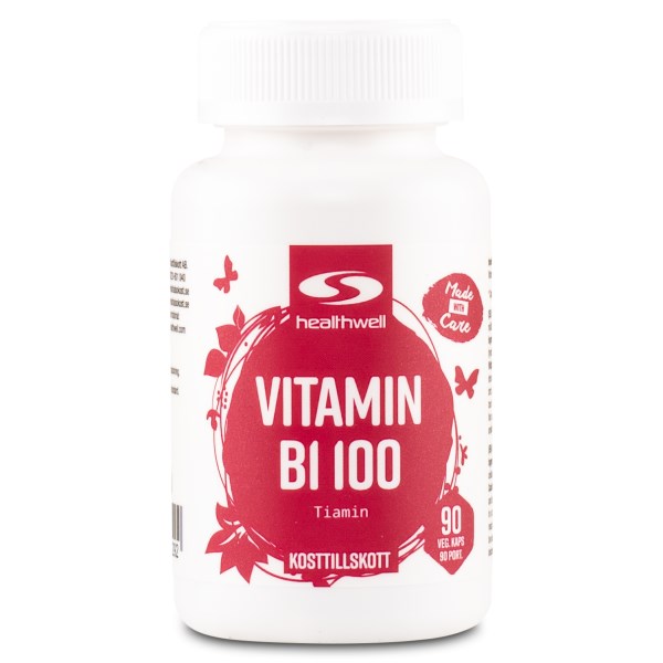 Healthwell B1 Vitamiinin 100 , 90 kapselia