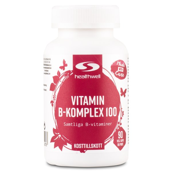 Healthwell B-vitamiini 100, 90 kapselia