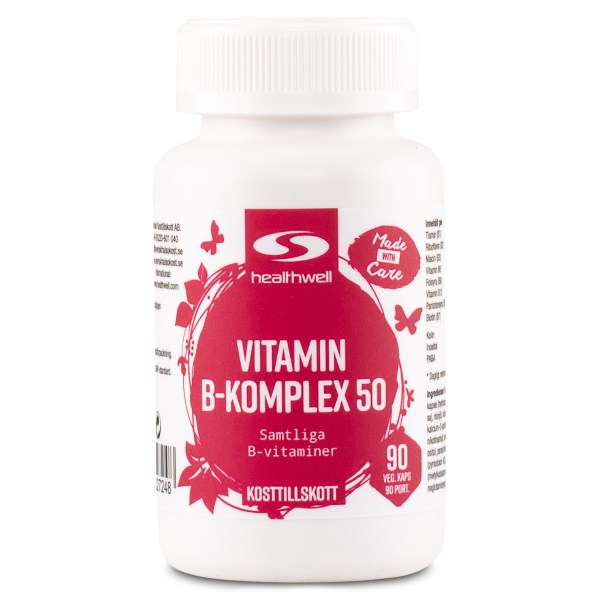 Healthwell B-vitamiini 50, 90 kapselia