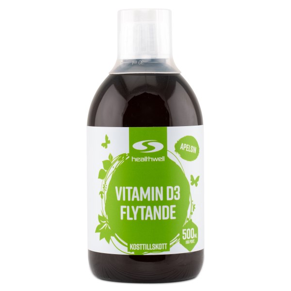 Healthwell D3 Nestemäinen Vitamiini , 500 ml