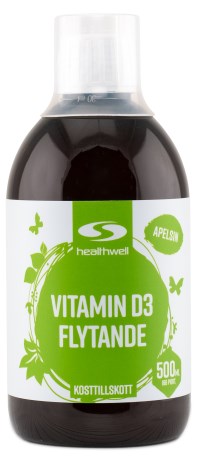 Pienoiskuva  Healthwell D3 Nesteminen Vitamiini , 500 ml