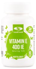 Pienoiskuva Healthwell E-Vitamiini 400 IE, 60 kapselia
