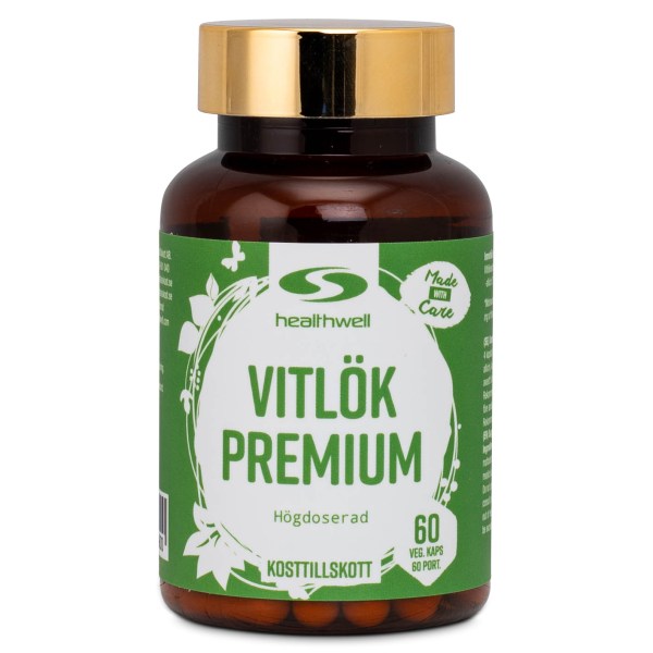 Healthwell Valkosipulikapselit Premium, 60 kapselia