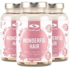 Pienoiskuva Healthwell Wonderful Hair, 270 kapselia