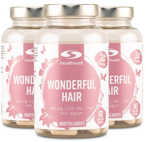 Pienoiskuva Healthwell Wonderful Hair, 270 kapselia