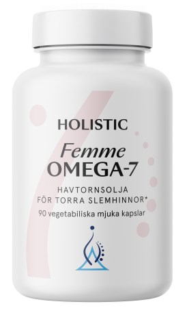 Pienoiskuva Holistic Femme Omega-7 Havtornsolja, 90 kapselia