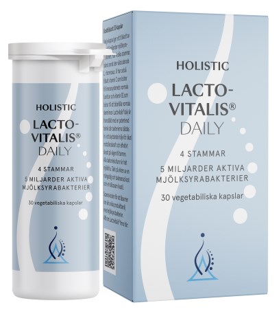 Pienoiskuva Holistic Lactovitalis Daily 5 Miljardia Maitohappobakteeria, 30 kapselia
