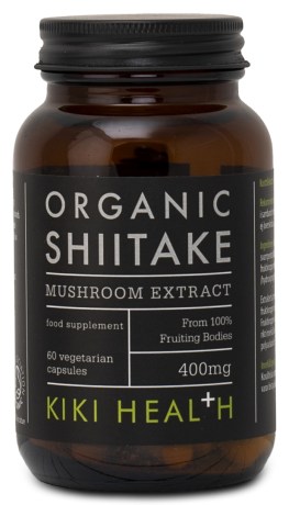 Pienoiskuva Kiki Health Organic Shiitake Mushroom Extract, 60 kapselia