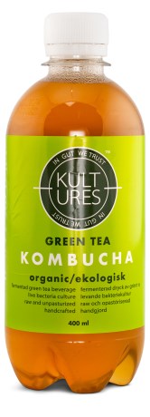Pienoiskuva Kultures Kombucha, Vihre� Tee, 400 ml
