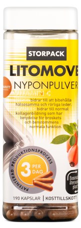 Pienoiskuva LitoMove Ruusunmarja Kapselit, 190 kaps