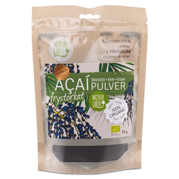 Mother Earth Acaijauhe Luomu, 75 g
