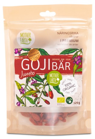 Pienoiskuva Mother EarthGoji-marjat Jumbo RAW & Luomu, 125 g
