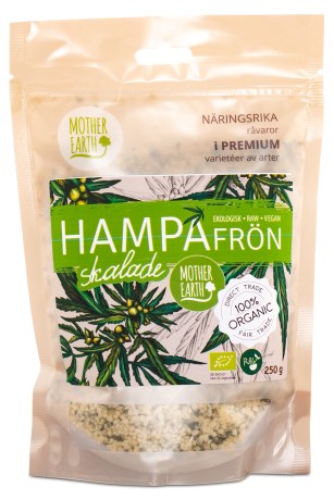 Pienoiskuva Mother Earth Kuoritut Hampunsiemenet RAW & EKO, 250 g